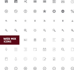 Collection of web icons 