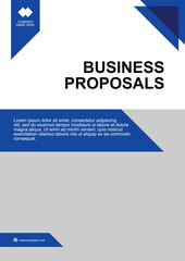 Business proposals template design company marketing document