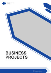 Business projects company presentation template design modern