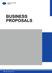 Business proposals cover page marketing sales presentation plan