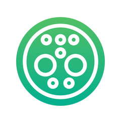 china port dc gradient icon