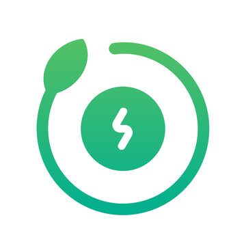 eco mode gradient icon