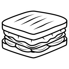 sandwich with cheese and ham