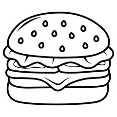 hamburger vector illustration