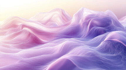 Obraz premium Soft abstract background with flowing pastel purple and pink waves creating dreamy and serene atmosphere with smooth gradient and delicate texture