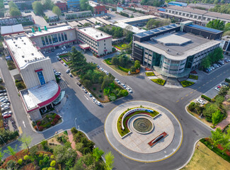 Aerial photography of Angang Group Industrial Tourism Zone in Anyang City, Henan Province