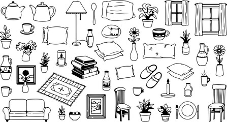 Stylish home decor elements for creating inviting interiors and comfortable living spaces, ideal for interior design projects and lifestyle visuals