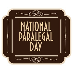 Sticker National Paralegal Day