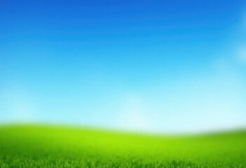 Fototapeta premium Blue sky and field royalty free image