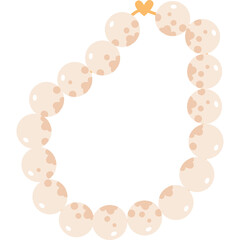 Delicate Pastel Beaded Bracelet with a Subtle Heart Clasp on a Transparent Background Elegant Accessory for Timeless Style