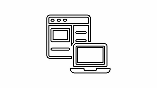 The website webinar icon is displayed on a white background.