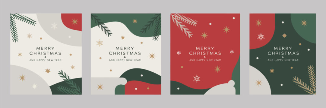 Minimal Winter Holiday Square Template Vector, Elegant Christmas frame design with simple background, perfect for social media posts, greeting cards, posters, banners, mobile apps, 