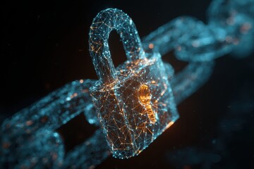 Blockchain Security Digital Chain Lock Technology Secure Data Protection Cyber Security Network Encryption Information Technology Blockchain Crypto Secure Blockchain