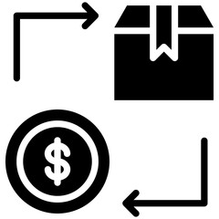 Selling icon isolated on white background. vector illustration icon for business to consumer