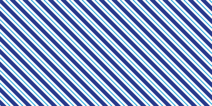 Christmas seamless pattern. blue diagonal stripes background. Candy cane repeating decoration wallpaper. Vector background eps 10