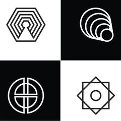 Vector restaurant healthy organic vegetarian logo