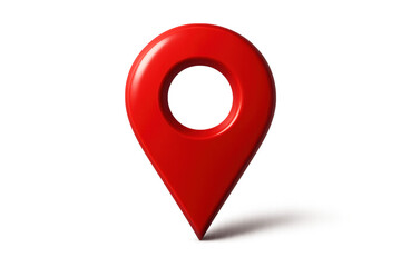 Red map pin icon locating destination on map