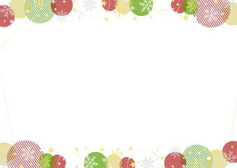 かわいいクリスマスのフレーム