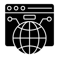 Internet  Icon Element For Design	