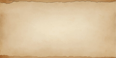 Antique vintage old brown paper texture background with aged, stained, torn sheet and rough parchment look