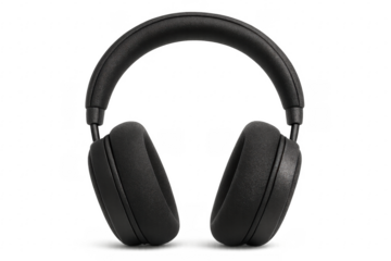 Black over ear headphones for listening to music or audio