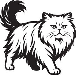 persian-cat-walking-vector.eps