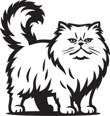 persian-cat-standing-proudly-vector.eps