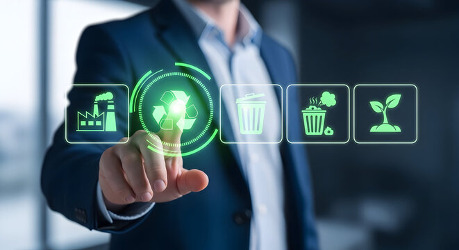 Promoting sustainability and eco friendly practices with a digital interface