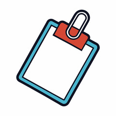 A creative advertising label with a paperclip design, symbolizing organization and connection. Perfect for branding tags, office promotions, or stylish product packaging.
