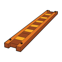A rail line sleeper supports and secures the steel rails, maintaining track alignment and stability. Made of wood, concrete, or steel, it absorbs vibrations and ensures smooth train travel.
