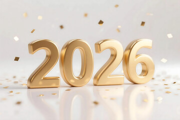 Luxury glowing New Year 2026 background with abstract golden light and festive energy, elegant celebration design in modern vibrant style