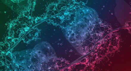 Highly detailed biological wallpaper pattern featuring microscopic oceanic structures and geometric fractal arrangements for unique interior design ,biology ,decor ,pattern