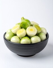 bowl of fresh green olives