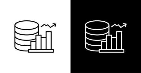 Funds White Icon Set Design
