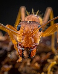 Venomous ants bite aggressively, defending their colonies with painful stings and remarkable teamwork abilities.