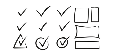 star with marker stroke pencil highlight, Doodle sketch heart, star, cloud cartoon sticker shapes