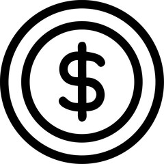 Obraz premium dollar sign icon
