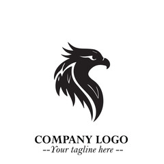 Elegant Bird Logo Symbol in Black on White Background with Minimalist and Modern Design