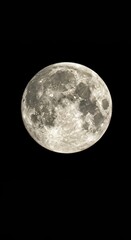 Fototapeta premium Stunning celestial spectacle featuring a massive, radiant supermoon dominating the dark midnight sky with intense light and detail ,white ,cosmos ,background