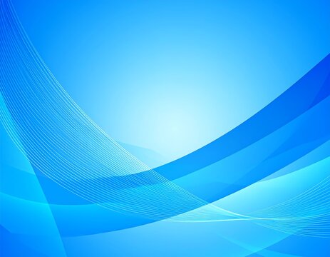 Abstract blue background with flowing, transparent wave-like shapes