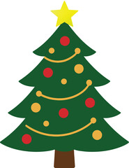 christmas tree isolated
