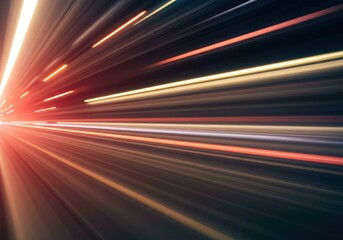Abstract background featuring dynamic streaking light trails representing extreme velocity, motion, urgency, speed, and rapid forward movement ,blur ,texture ,background