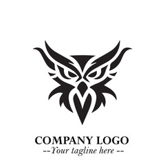 Elegant Bird Logo Symbol in Black on White Background with Minimalist and Modern Design