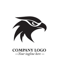 Elegant Bird Logo Symbol in Black on White Background with Minimalist and Modern Design