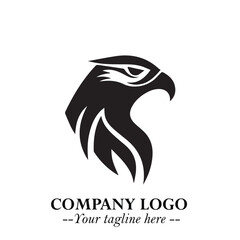 Elegant Bird Logo Symbol in Black on White Background with Minimalist and Modern Design