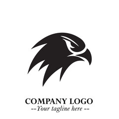 Elegant Bird Logo Symbol in Black on White Background with Minimalist and Modern Design