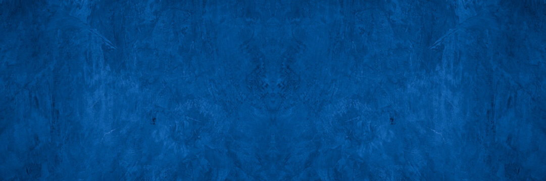 Old wall pattern texture cement blue dark abstract  blue color design are light with black gradient background.Old wall pattern texture cement blue dark abstract  blue color design are light with blac