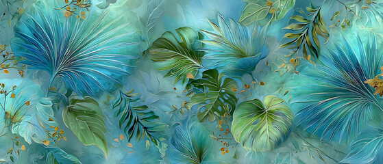 Aquamarine Tropical Silk: Perfect for Website Headers and Summer Resort Ads for Coastal Retreats and Beachfront Getaways