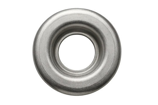 Metal ring eyelet representing connection and hardware