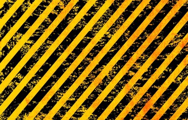 Yellow and black background illustration for danger, caution, warning, etc.
